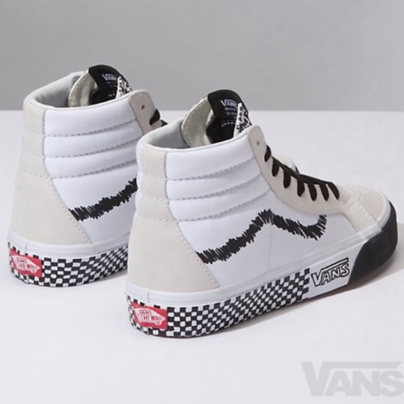 NWT Vans Sk8-Hi Reissue DIY Skate Shoe W 7, M 5.5 - Picture 2 of 8